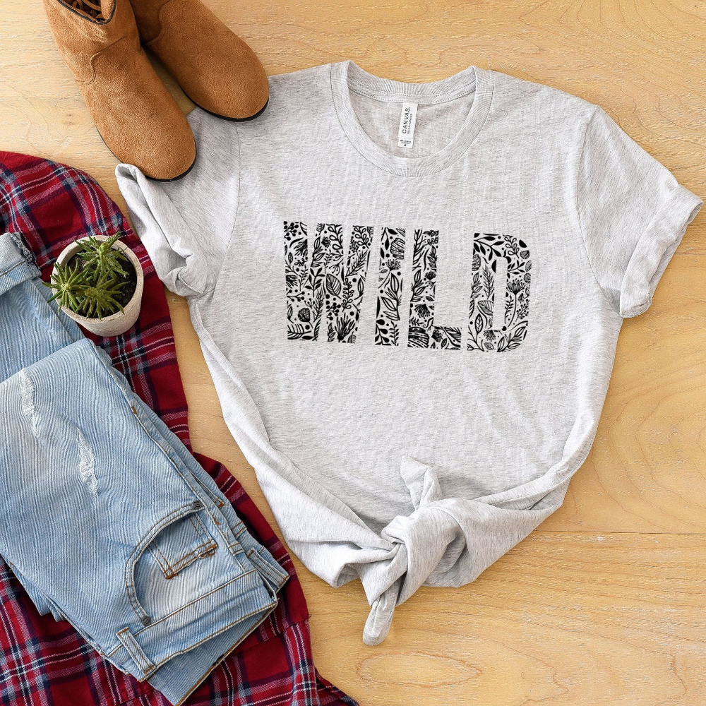 Wild Tee / Cute Womens T Shirt / Casual Shirts